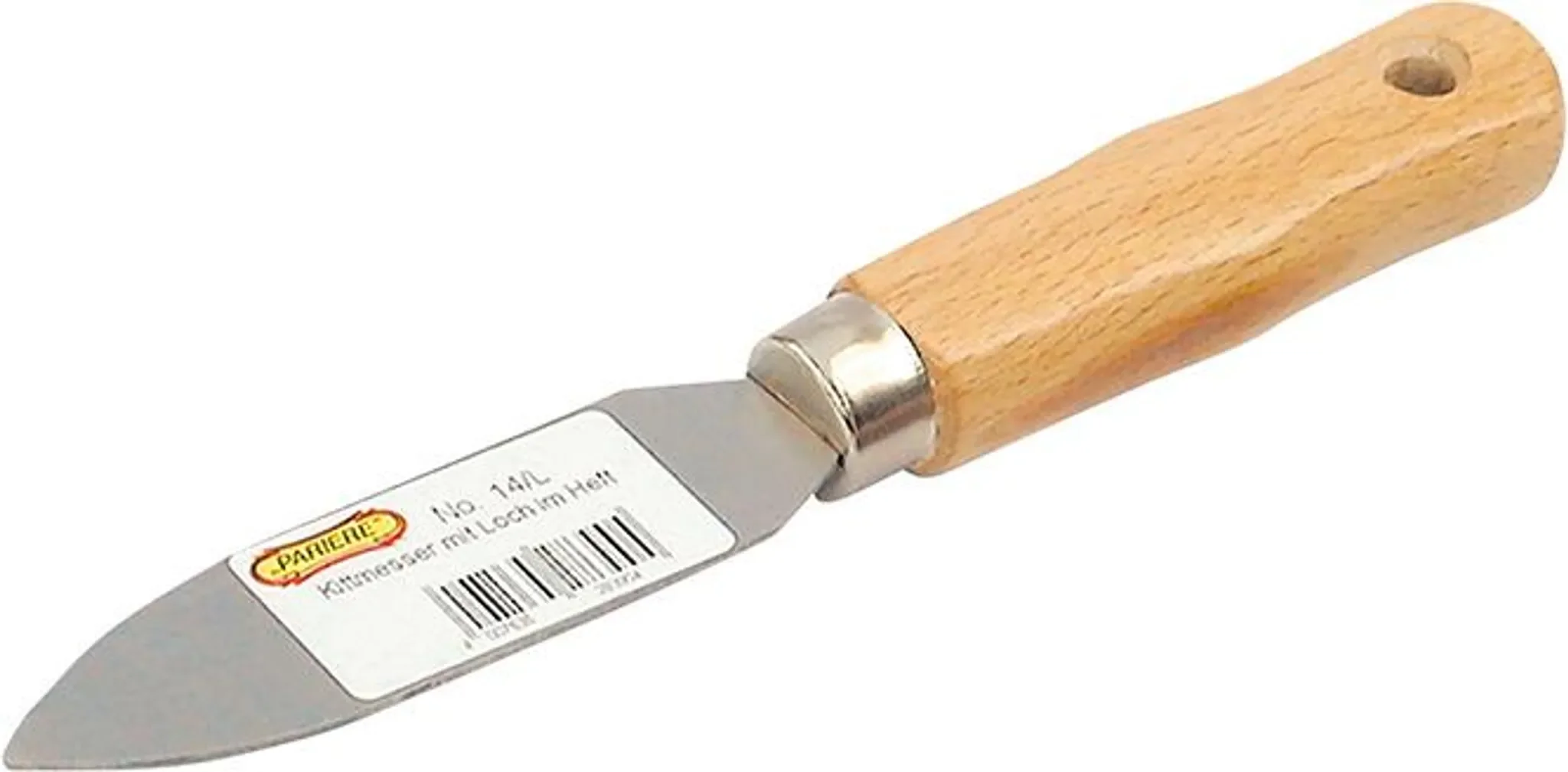 Kittmesser Nr. 14/L – Holzgriff mit Aufhängeloch